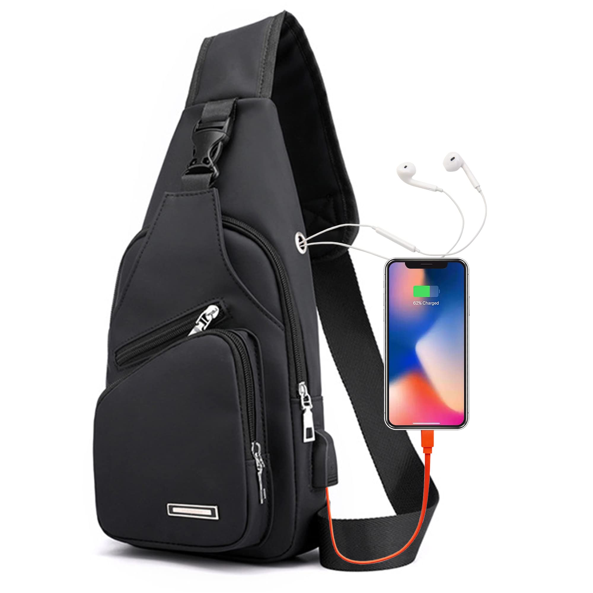 Sling Shoulder Bag Crossbody Backpack for Men Women Waterproof Hiking Daypack Multipurpose Cross Body Chest Bag for Outdoor Walking Travel 🍁 All In One Marketplace Canada
