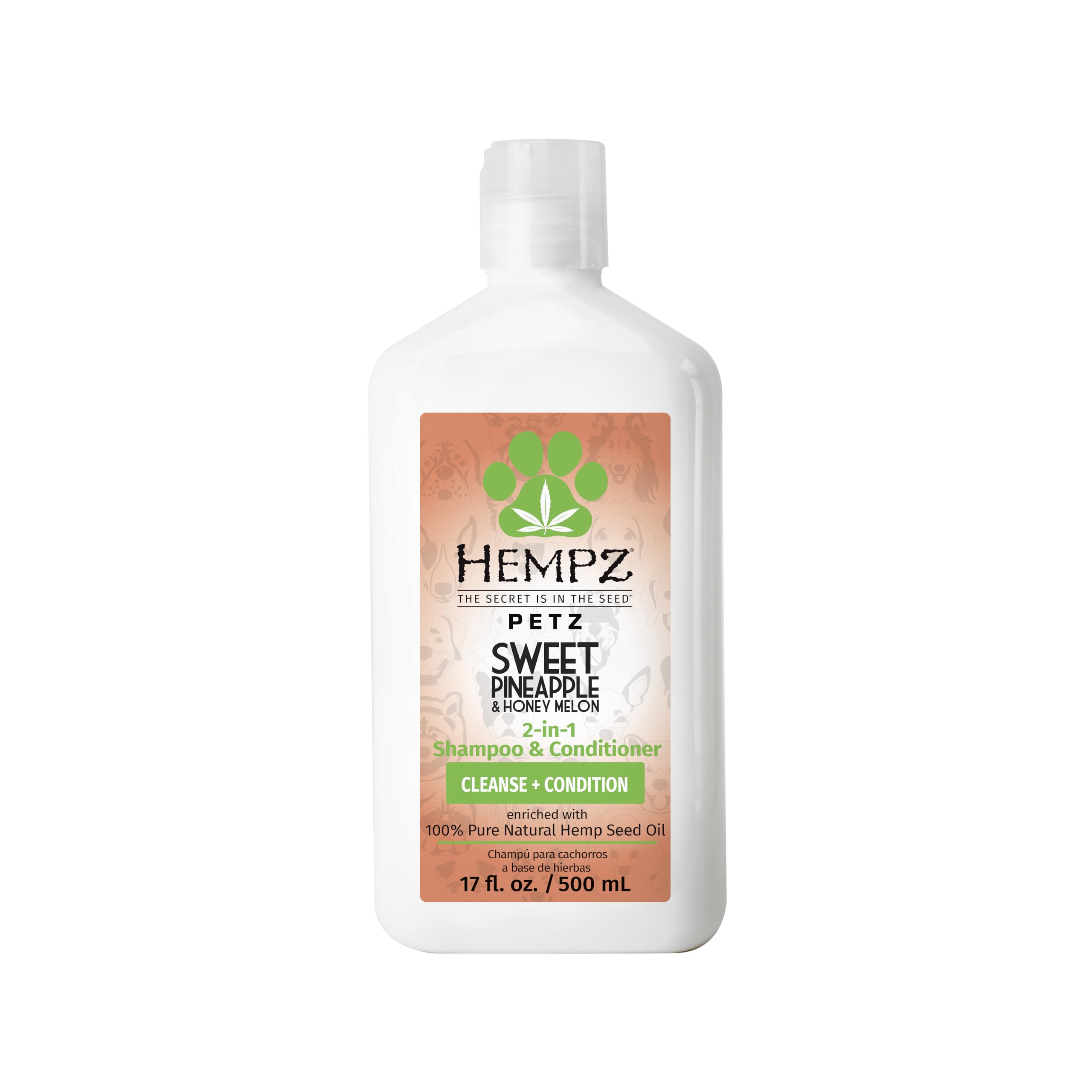 Hempz Petz, Dog Shampoo & Conditioner, Sweet Pineapple Honey Melon 2-in-1 Shampoo and Conditioner, Cleans, Conditions & Moisturizes, 17 fl. Oz 🍁 All In One Marketplace Canada