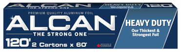 ALCAN Aluminum Foil Heavy Duty, 12 Inches x 60 Feet 2-count (Pack of 2) 🍁 All In One Marketplace Canada