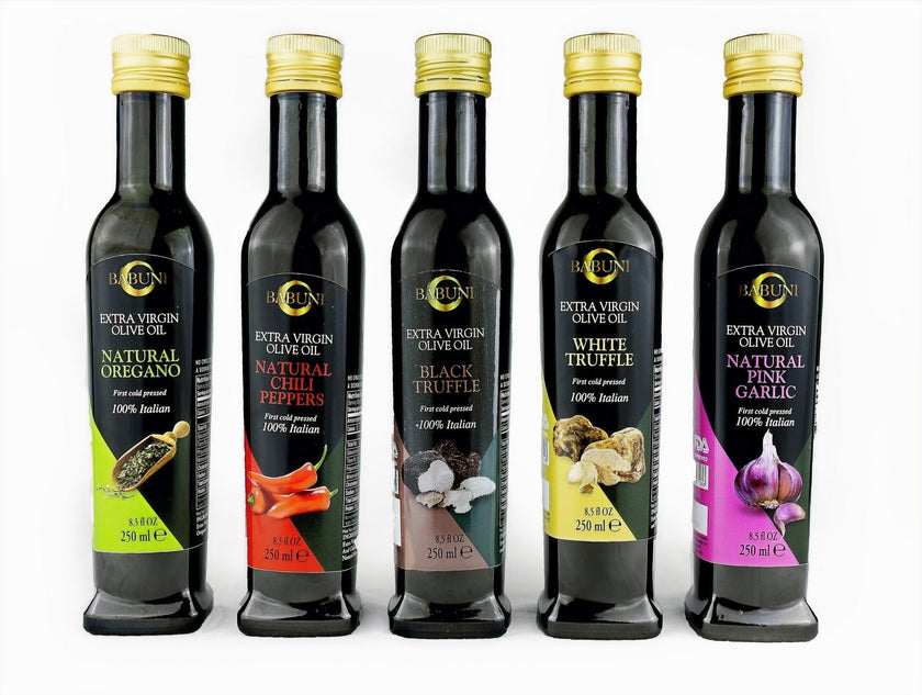 5 Flavored Oil Set (finishing oil) Non GMO, Cold Pressed