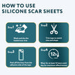 Silicone Scar Sheets, Silicone Scar Tape for Surgical Scars - 60