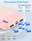AsperX Power Bank 2 Pack, 10000mAh USB C Portable Charger for iPhone, Portable Battery Bank with 3 Outputs, Travel Essentials Battery Pack Power Bank for iPhone Series, Smartphones, Earphones and More 🍁 All In One Marketplace Canada