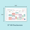Skylight Calendar: 15-inch Wall Planner Digital Calendar & Chore Chart, Smart Touchscreen Interactive Display for Family Schedules – Wall Mount Included, Great for Organizing Your 2026 Calendar 🍁 All In One Marketplace Canada
