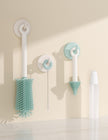 Momcozy 7 in 1 Travel Bottle Cleaning Kit - Baby Bottle Cleaner Set with Silicone Brush, Nipple Brush, Straw Brush, Soap Dispenser, Drying Rack - Home and Travel Bottle Cleaning Tools for Infants 🍁 All In One Marketplace Canada