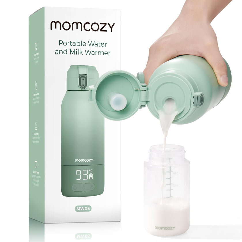 Momcozy Portable Milk Warmer for Travel – Dual Heating for Breast Milk & Water, Fast Heating, Long Battery Life, 17 oz Large Capacity for All-Day Feeding Convenience 🍁 All In One Marketplace Canada