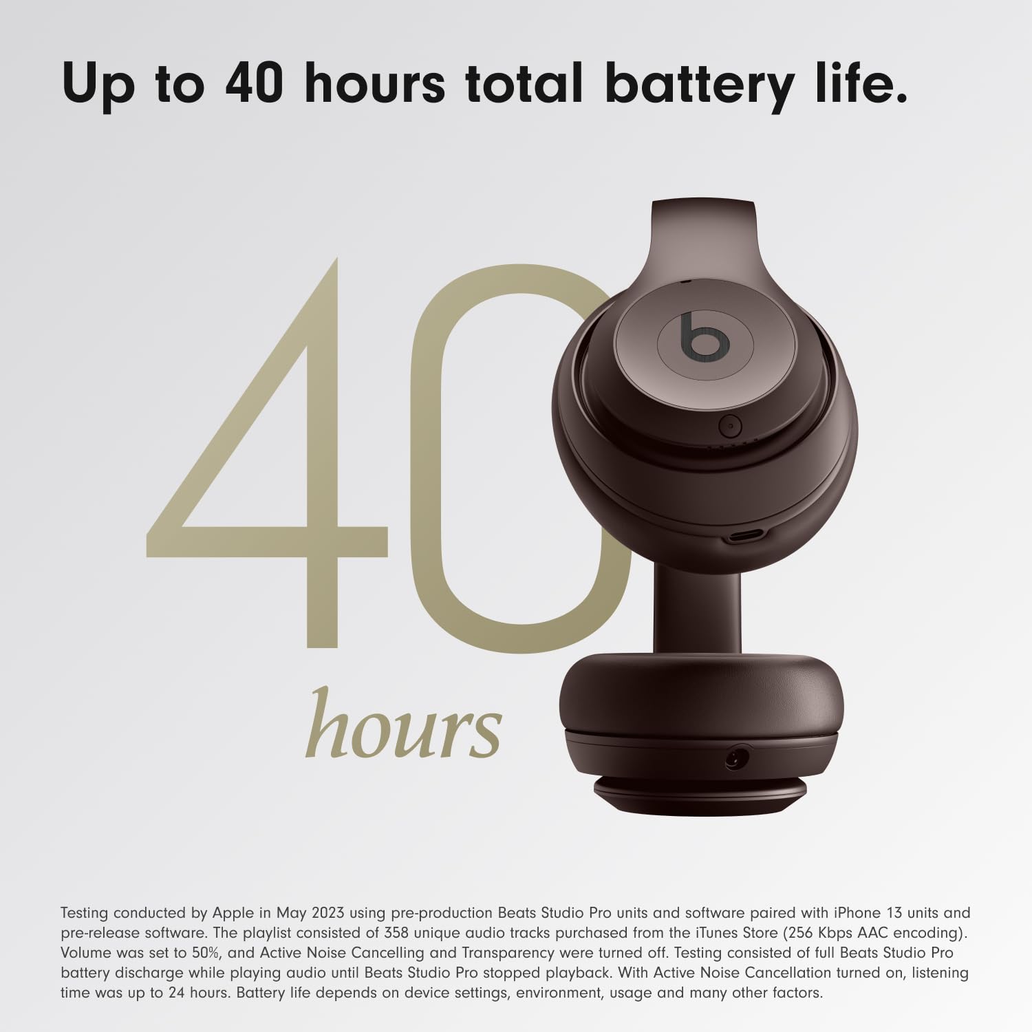 Beats Studio Pro - Wireless Bluetooth Noise Cancelling Headphones - Personalized Spatial Audio, USB-C Lossless Audio, Apple & Android Compatibility, Up to 40 Hours Battery Life - Deep Brown 🍁 All In One Marketplace Canada