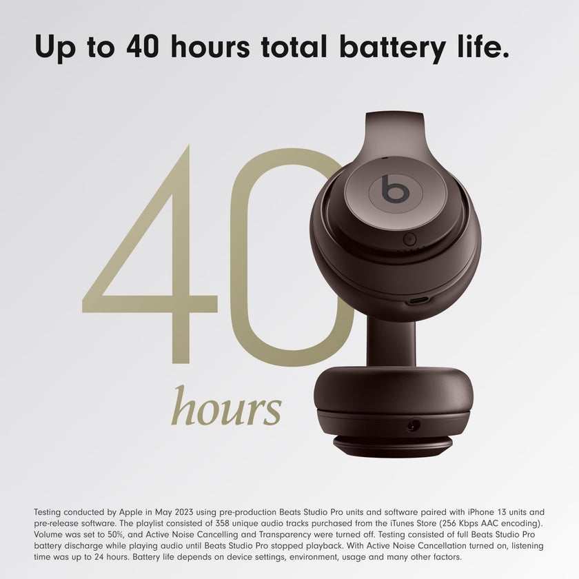 Beats Studio Pro - Wireless Bluetooth Noise Cancelling Headphones - Personalized Spatial Audio, USB-C Lossless Audio, Apple & Android Compatibility, Up to 40 Hours Battery Life - Deep Brown 🍁 All In One Marketplace Canada