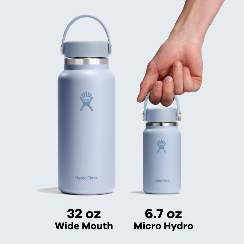 Hydro Flask Micro Bottle - Insulated Mini Leak Proof Flask for Purse or Pocket in 6.7 Oz Capri Blue 🍁 All In One Marketplace Canada