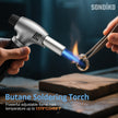 Sondiko Butane Torch, Refillable Kitchen Torch Lighter, Fit All Butane Tanks Blow Torch with Safety Lock and Adjustable Flame for Desserts, Creme Brulee, BBQ, and Baking—Butane Gas is Not Included 🍁 All In One Marketplace Canada