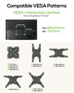 USX MOUNT Full Motion TV Wall Mount for 26-65 Inch TVs up to 77Lbs, Wall Mount TV Bracket, Single Stud Articulating TV Mount, Smooth Swivel Extension, Max VESA 400x400 mm, XMM919 🍁 All In One Marketplace Canada