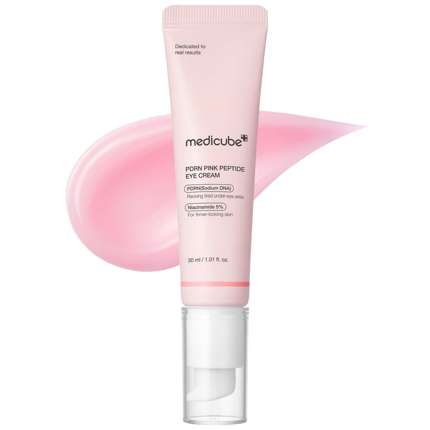 medicube Salmon DNA PDRN Pink Peptide Eye Serum with Niacinamide and 99% Purity Retinol for Fine Lines, Uneven Skin Tone, Korean Skin Care 1.01fl.oz 🍁 All In One Marketplace Canada