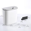ELPHECO Compost Bin, 2.5 Gallon Hanging Trash Can with Lid, Kitchen Cabinet Door Under Sink Plastic Garbage Can Wall Mounted Slide Open, White 🍁 All In One Marketplace Canada