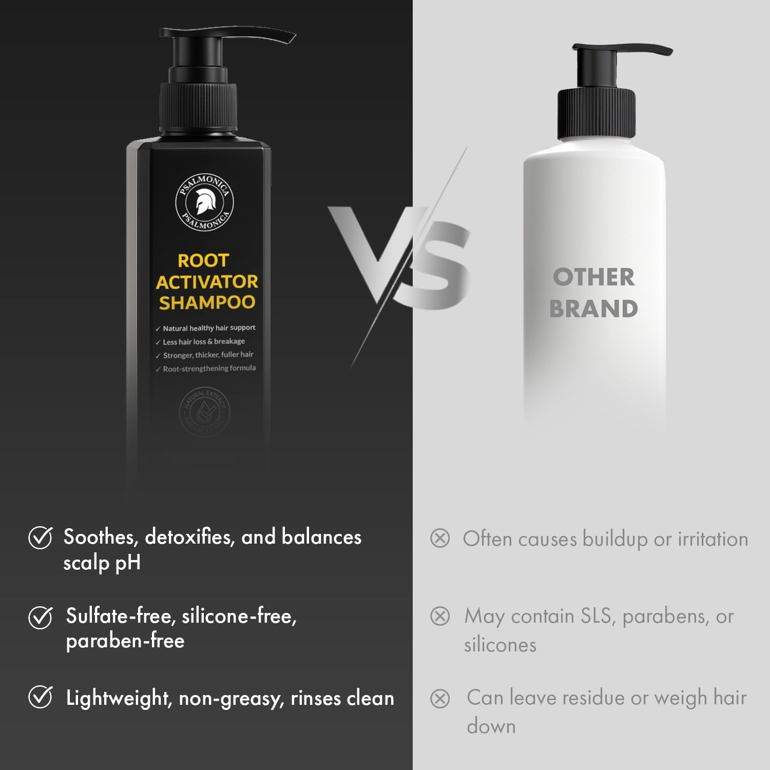 Root Activator Shampoo: 300ML Natural Volume Hair Loss Thickening Shampoo With Rosemary Strengthens Hair & Soothes Scalp For Men 🍁 All In One Marketplace Canada