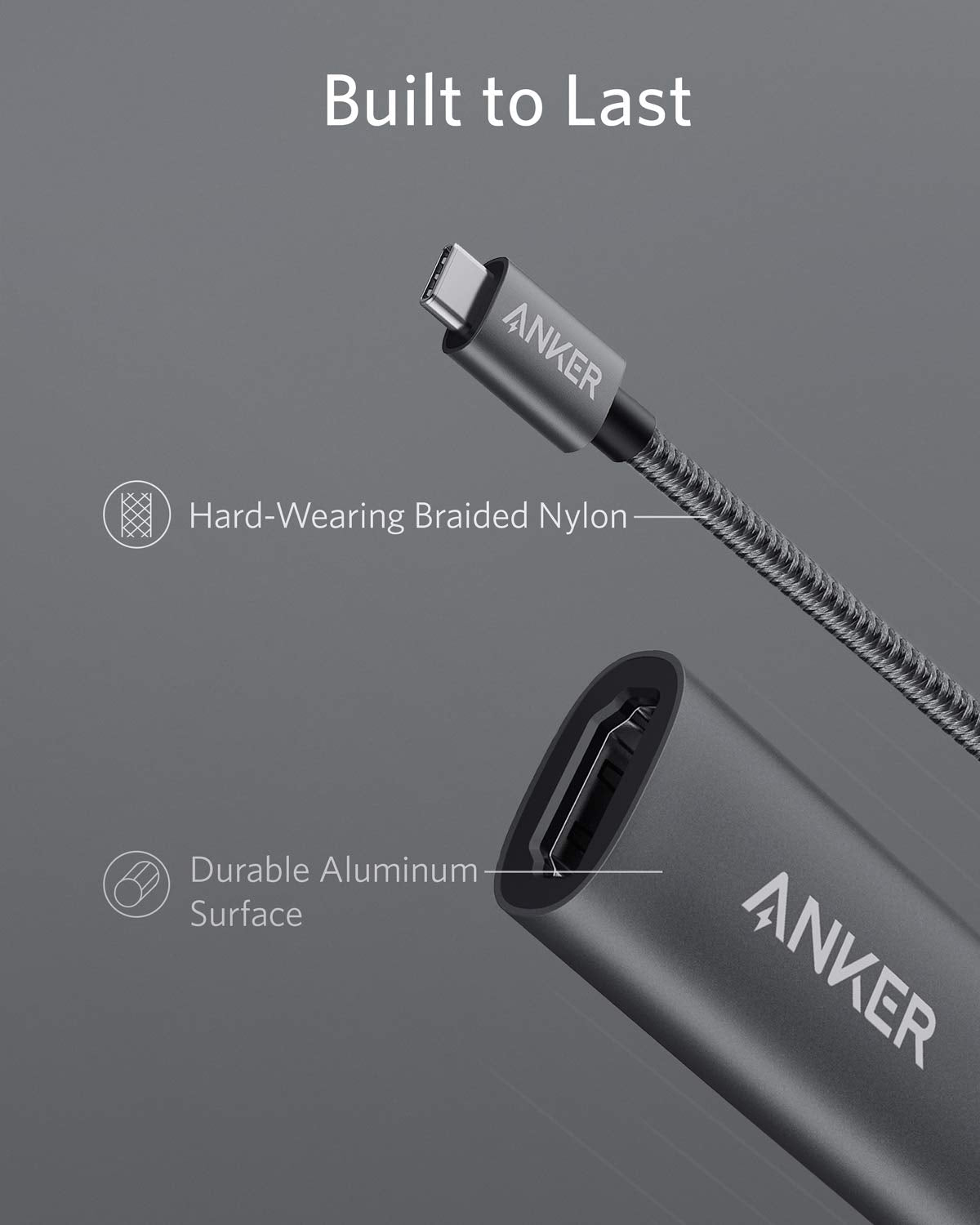 Anker USB C to HDMI Adapter (4K@60Hz), 310 USB-C Adapter (4K HDMI), for MacBook Pro, MacBook Air, iPad Pro, Pixelbook, XPS, Galaxy, and More(Compatible with Thunderbolt 3 Ports) 🍁 All In One Marketplace Canada