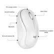 Logitech M240 Silent Bluetooth Mouse, Wireless, Compact, Portable, Smooth Tracking, 18-Month Battery, for Windows, macOS, ChromeOS, Compatible with PC, Mac, Laptop, Tablets - Off White 🍁 All In One Marketplace Canada