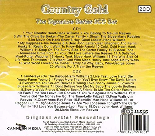 COUNTRY GOLD, The Signature Series 2CD, 40 Hits
