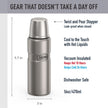 THERMOS Stainless King Beverage Bottle, 16oz, Matte Steel 🍁 All In One Marketplace Canada