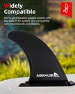 Abahub 9'' SUP Fin Inflatable Paddle Board Replacement Fins, Quick Release Slide in Detachable Center Fin for iSUP Stand UP Paddleboard Inflatable Boards 9 Inch 1 Pack Black 🍁 All In One Marketplace Canada