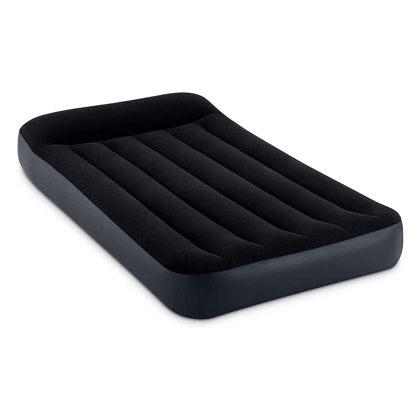 INTEX 64145ED Dura-Beam Standard Pillow Rest Air Mattress: Fiber-Tech – Twin Size – Built-in Electric Pump – 10in Bed Height – 300lb Weight Capacity 🍁 All In One Marketplace Canada