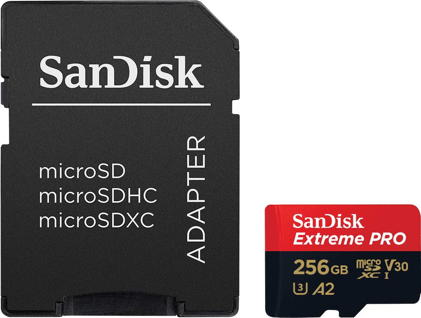 SanDisk 256GB Extreme PRO® microSD™ UHS-I Card with Adapter C10, U3, V30, A2, 200MB/s Read 140MB/s Write SDSQXCD-256G-GN6MA 🍁 All In One Marketplace Canada