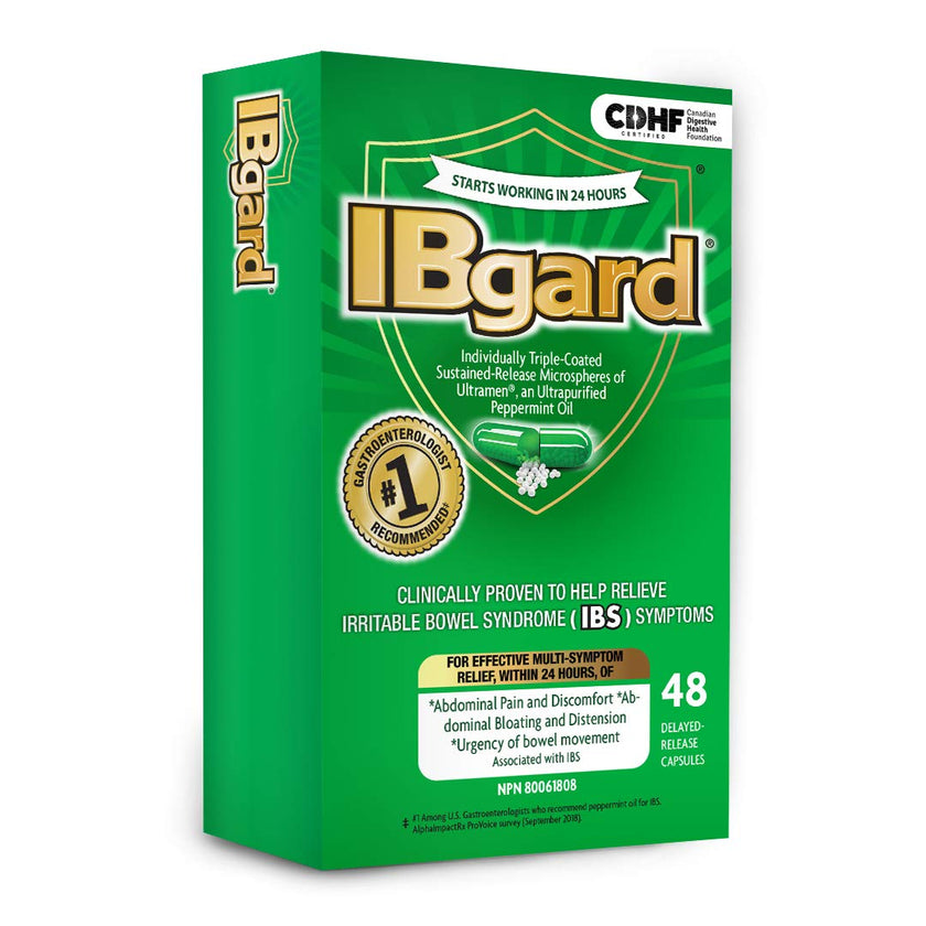IBgard ®, Natural Health Product for the relief of IBS Symptoms, 48 capsules 🍁 All In One Marketplace Canada