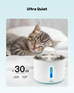 FluffyUnion Cat Water Fountain with Stainless Steel Lid, 2.4L/81oz Automatic Water Dispenser for Cats and Dogs 🍁 All In One Marketplace Canada