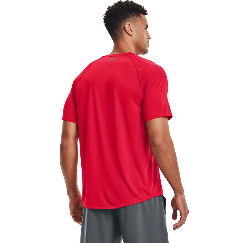 Under Armour mens Tech 2.0 Short-Sleeve T-Shirt , Red (600)/Graphite , Large 🍁 All In One Marketplace Canada