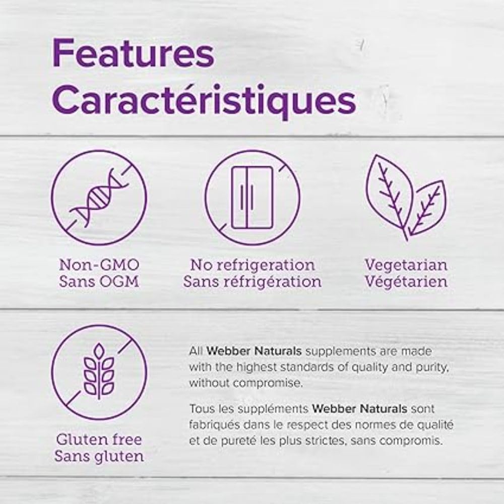 Webber Naturals Acidophilus Bifidus with FOS, 6 Billion Active Cells, 4 Probiotic Strains, 180 Capsules, For Digestive Health, Vegetarian 🍁 All In One Marketplace Canada