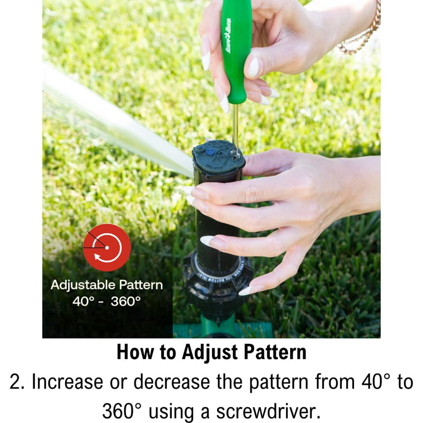 Rain Bird 42SASPG 42SA Gear Drive Rotor Sprinkler on Heavy Duty Green Spike, Adjustable 40° - 360° Pattern, 26' - 38' Spray Distance 🍁 All In One Marketplace Canada