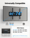 Pipishell Full Motion TV Wall Mount for 26-74 inch TVs, up to 99lbs Max VESA 400x400mm, Wall Mount TV Bracket with Articulating Swivel Extension Tilting Leveling for LED LCD OLED 4K Flat Curved Screen 🍁 All In One Marketplace Canada