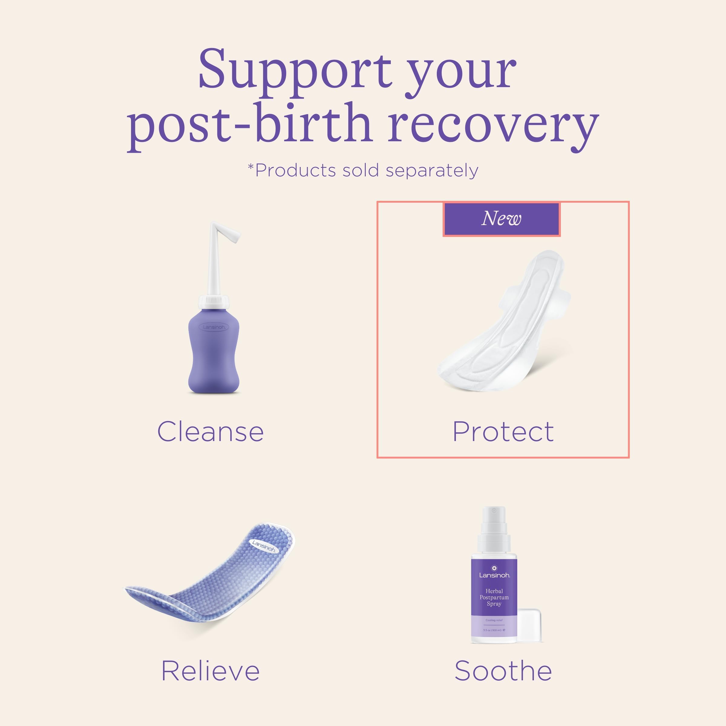 Lansinoh Postpartum Maxi Pads Bundle, 40 Count 🍁 All In One Marketplace Canada