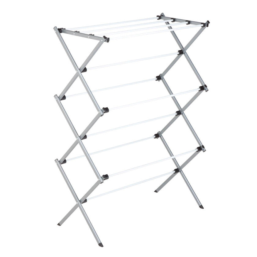 Honey-Can-Do DRY-01306 Folding 42-Inch Clothes Drying Rack, Silver/White 🍁 All In One Marketplace Canada