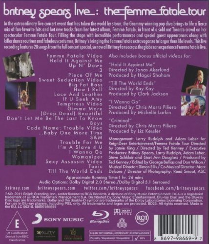 Britney Spears Live: The Femme Fatale Tour [Blu-ray]