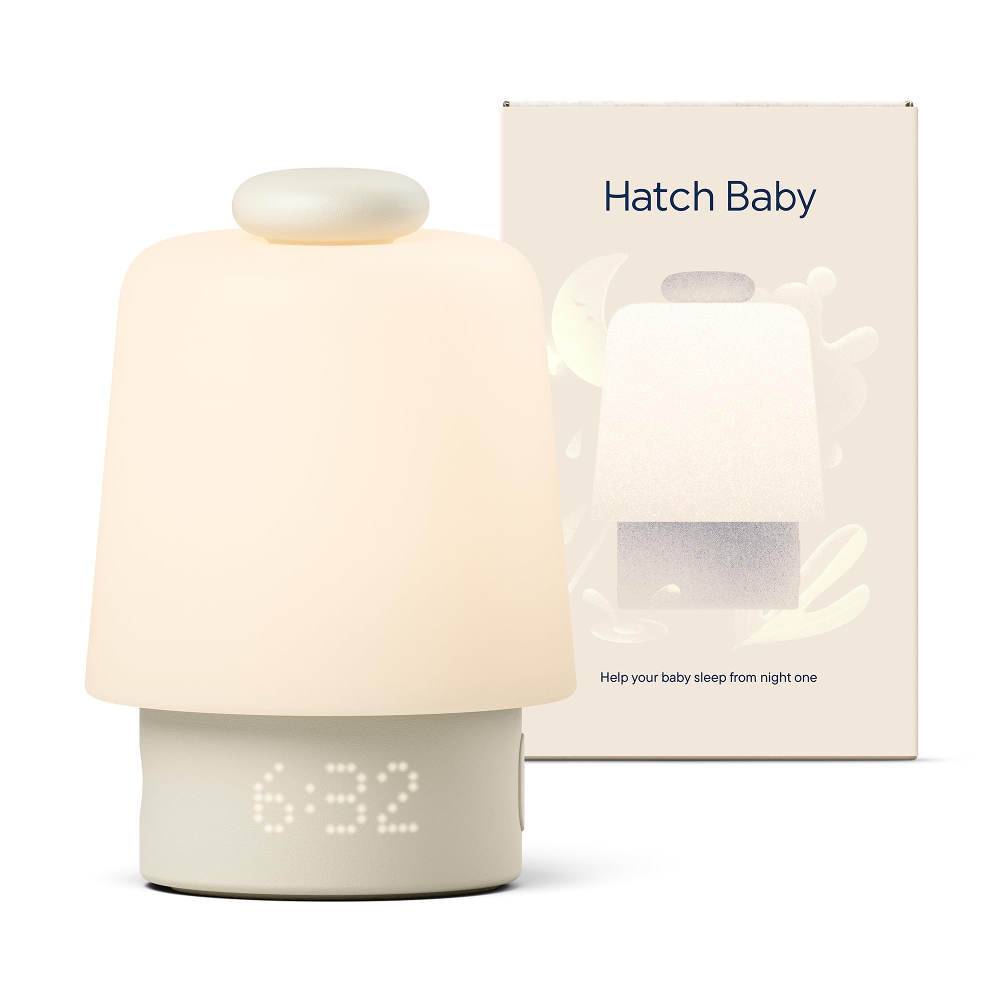 Hatch Baby Sound Machine, Night Light | Hatch Baby Model | Sleep Support | Registry Essential, Routine Builder, Time-to-Rise Alarm Clock, White Noise, Nursery Stories, Toddler Kids (Wi-Fi), Putty 🍁 All In One Marketplace Canada