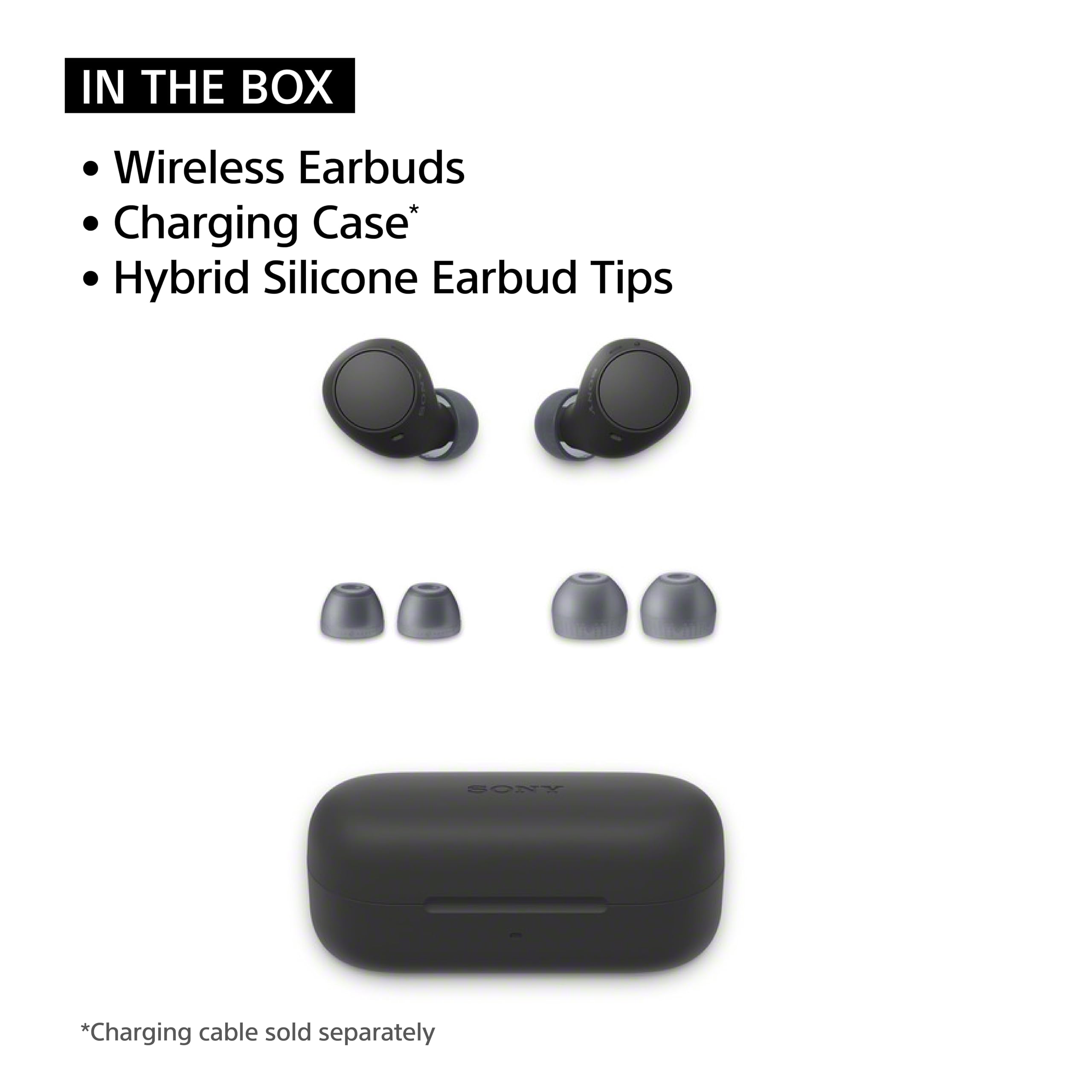 Sony WF-C510 Truly Wireless in-Ear Bluetooth Earbud Headphones with up to 22-Hour Battery, Multipoint-Connection, Mic and IPX4 Water Resistance, Black - New 🍁 All In One Marketplace Canada
