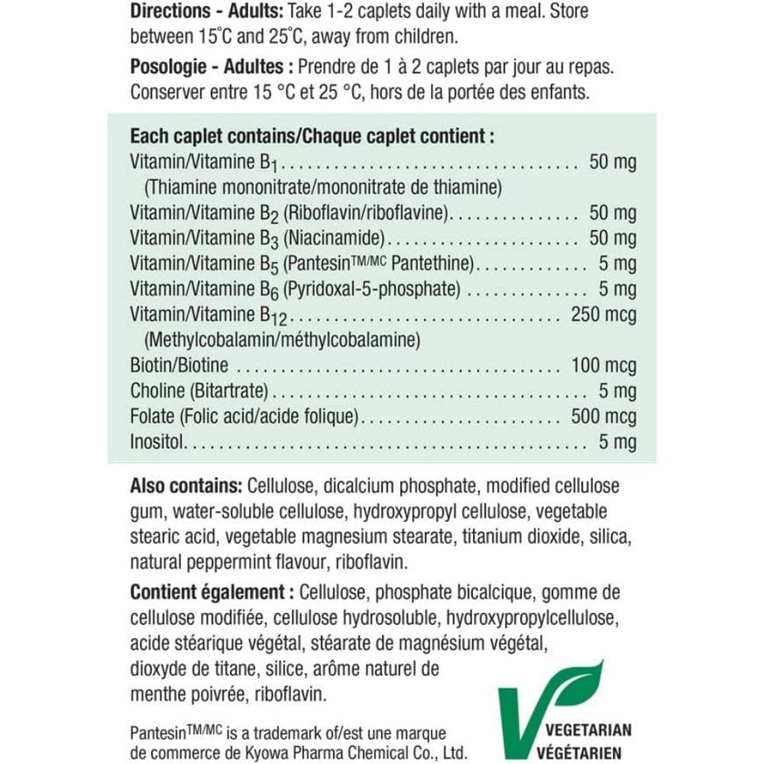 Jamieson Vitamin B50 Complex, Blend of 8 Essential B Vitamins, with Folate for Cellular Health, Supports Energy Production and Metabolism. Vegetarian, Non-GMO. Gluten-Free, Value Size, 200 Caplets, Proudly Canadian 🍁 All In One Marketplace Canada
