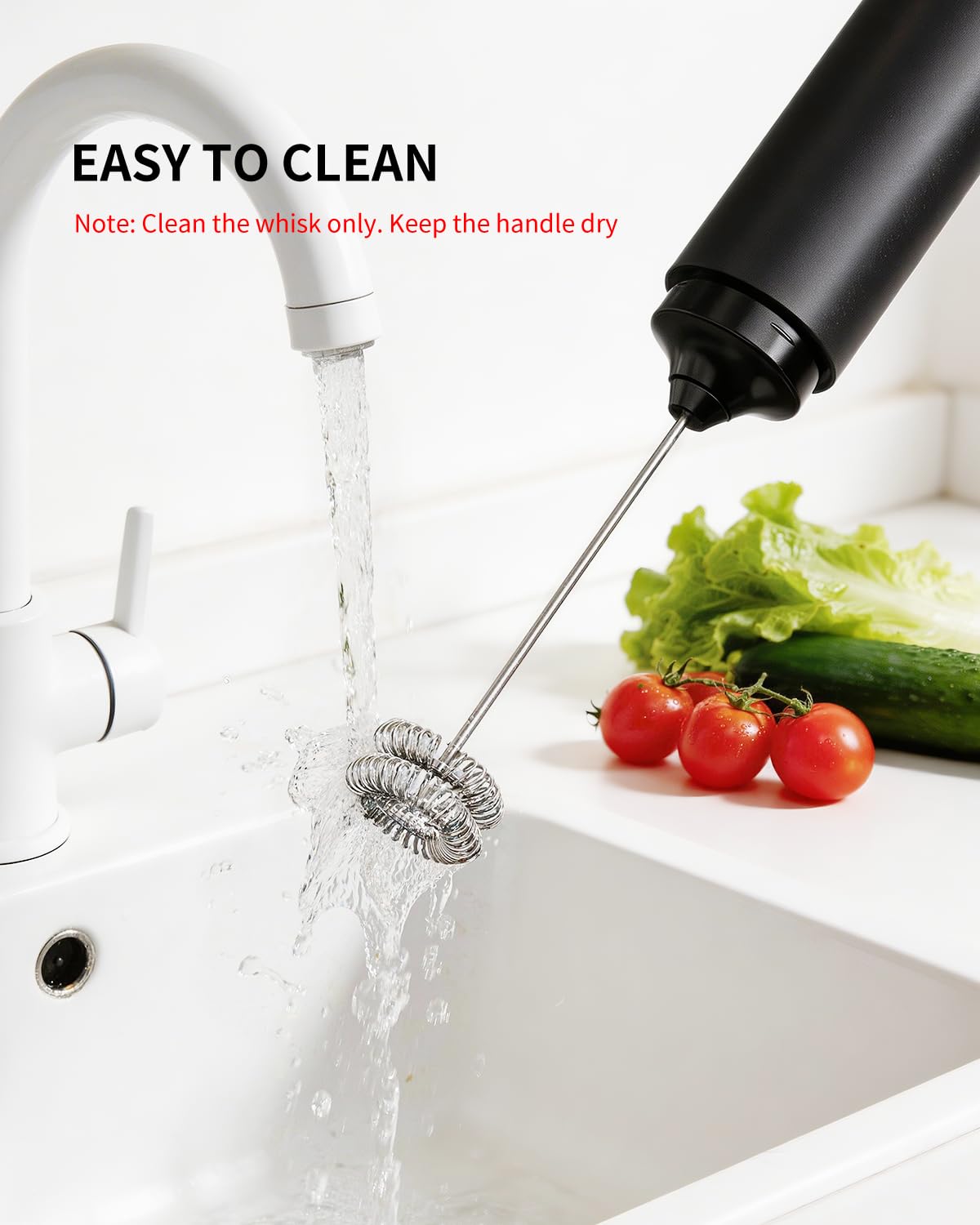 CIRCLE JOY Electric Milk Frother Handheld, Rechargeable Coffee Frother with Dual Spring Whisk, Portable Hand Frother Wand Drink Mixer for Coffee, Hot Chocolate, Cappuccino, Frappe, Matcha, Black 🍁 All In One Marketplace Canada