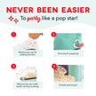 Dash Fresh Pop Popcorn Maker, 16-Cup Hot Air Popper, Aqua 🍁 All In One Marketplace Canada
