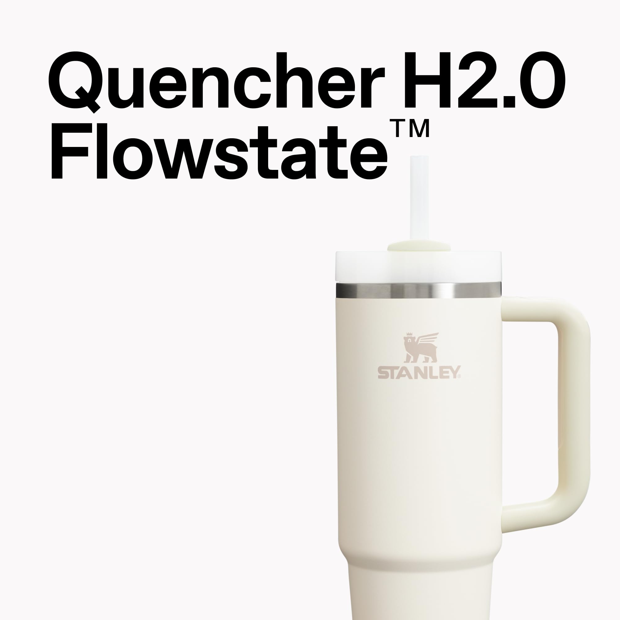 STANLEY Quencher H2.0 Tumbler with Handle and Straw 40 oz | Flowstate 3-Position Lid | Cup Holder Compatible for Travel | Insulated Stainless Steel Cup | BPA-Free | Hydrangea 🍁 All In One Marketplace Canada