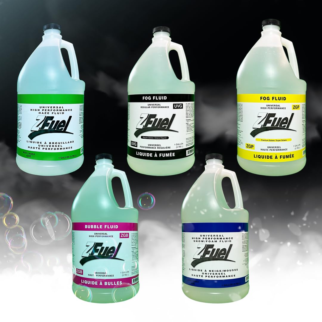 Z Fuel Universal UVG Fog Fluid Juice - 3.78 Litres - Professional Grade For Fog Machine - Perfect For Halloween, Weddings, Party or DJ Effects - High Output & Long Lasting 🍁 All In One Marketplace Canada