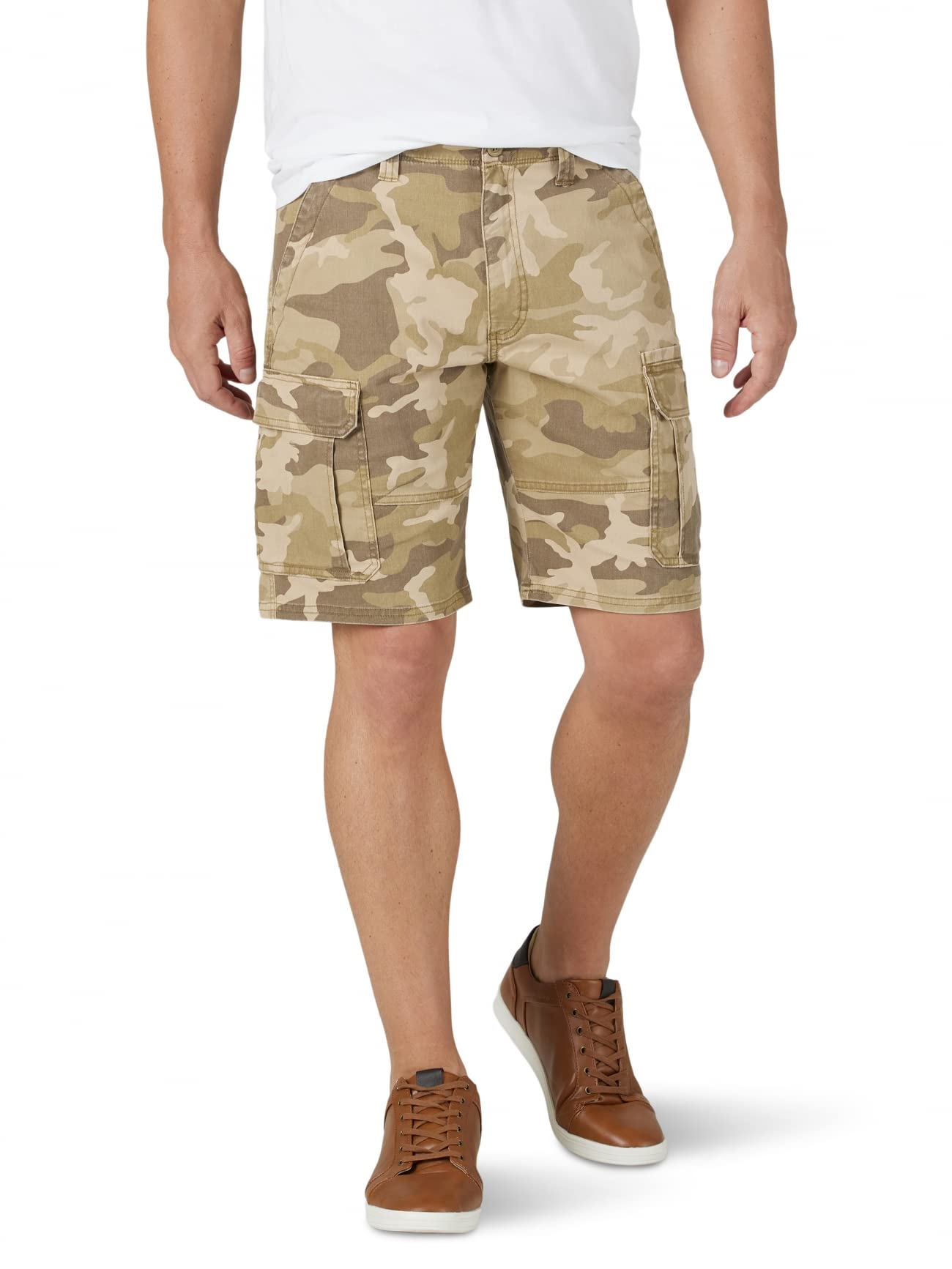 Wrangler Authentics Men's Classic Cargo Stretch Short, Jungle Elmwood Camo, 34 🍁 All In One Marketplace Canada