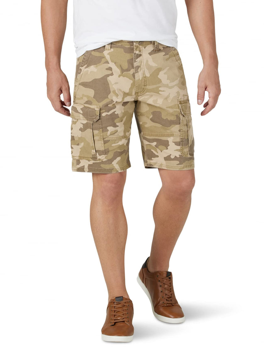 Wrangler Authentics Men's Classic Cargo Stretch Short, Jungle Elmwood Camo, 34 🍁 All In One Marketplace Canada