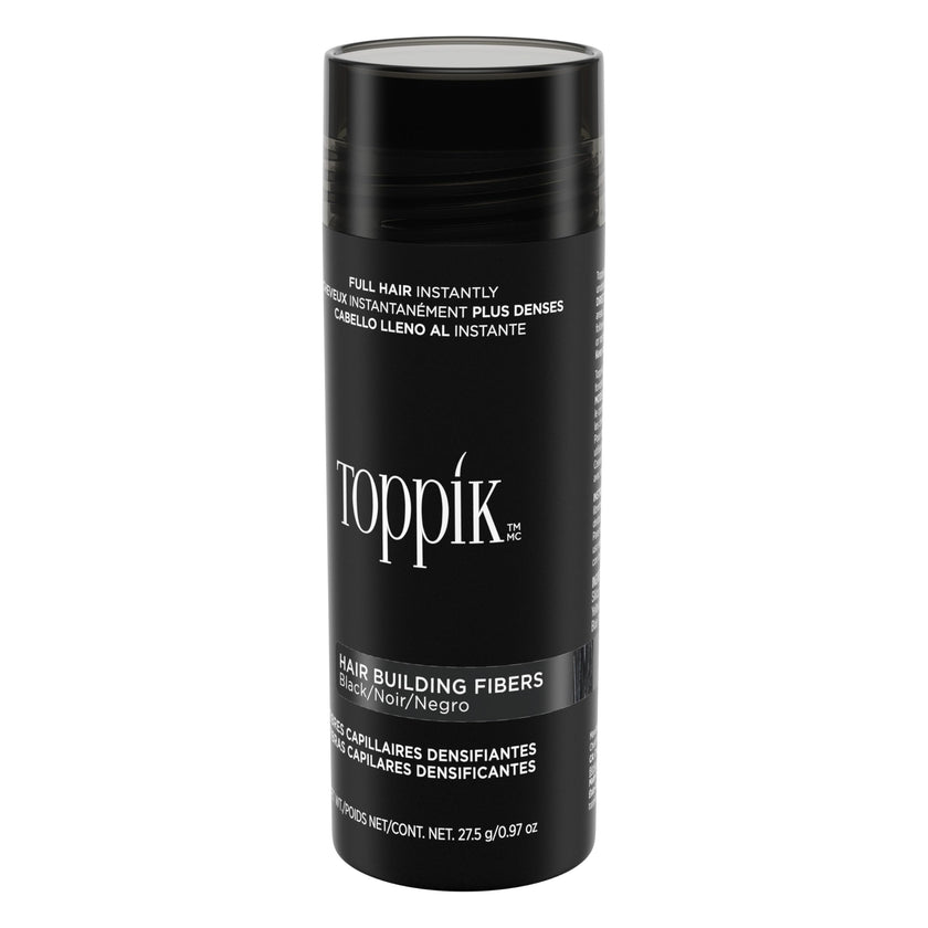 TOPPIK Hair Building Fibers, Black, VALUE SIZE 27.5 g, Fill In Fine or Thinning Hair, Instantly Thicker Looking, Multiple Shades for Men & Women 🍁 All In One Marketplace Canada