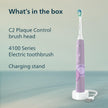 Philips Sonicare 4100 Electric Toothbrush, Sonic Toothbrush with Two Intensity Levels, Pressure Sensor and Timer, Lush Lilac Prismatic, Model HX3689/24 🍁 All In One Marketplace Canada