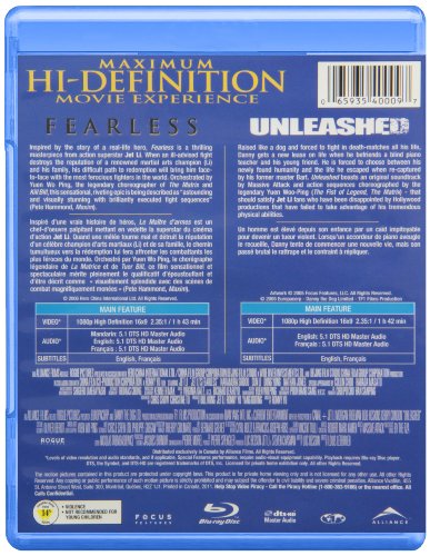 Jet Li's Fearless + Unleashed (Double Feature) - Blu-Ray