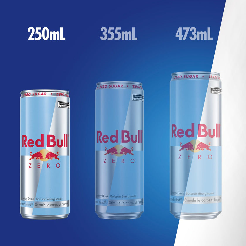 Red Bull Energy Drink, Zero, 250ml (24 pack) 🍁 All In One Marketplace Canada
