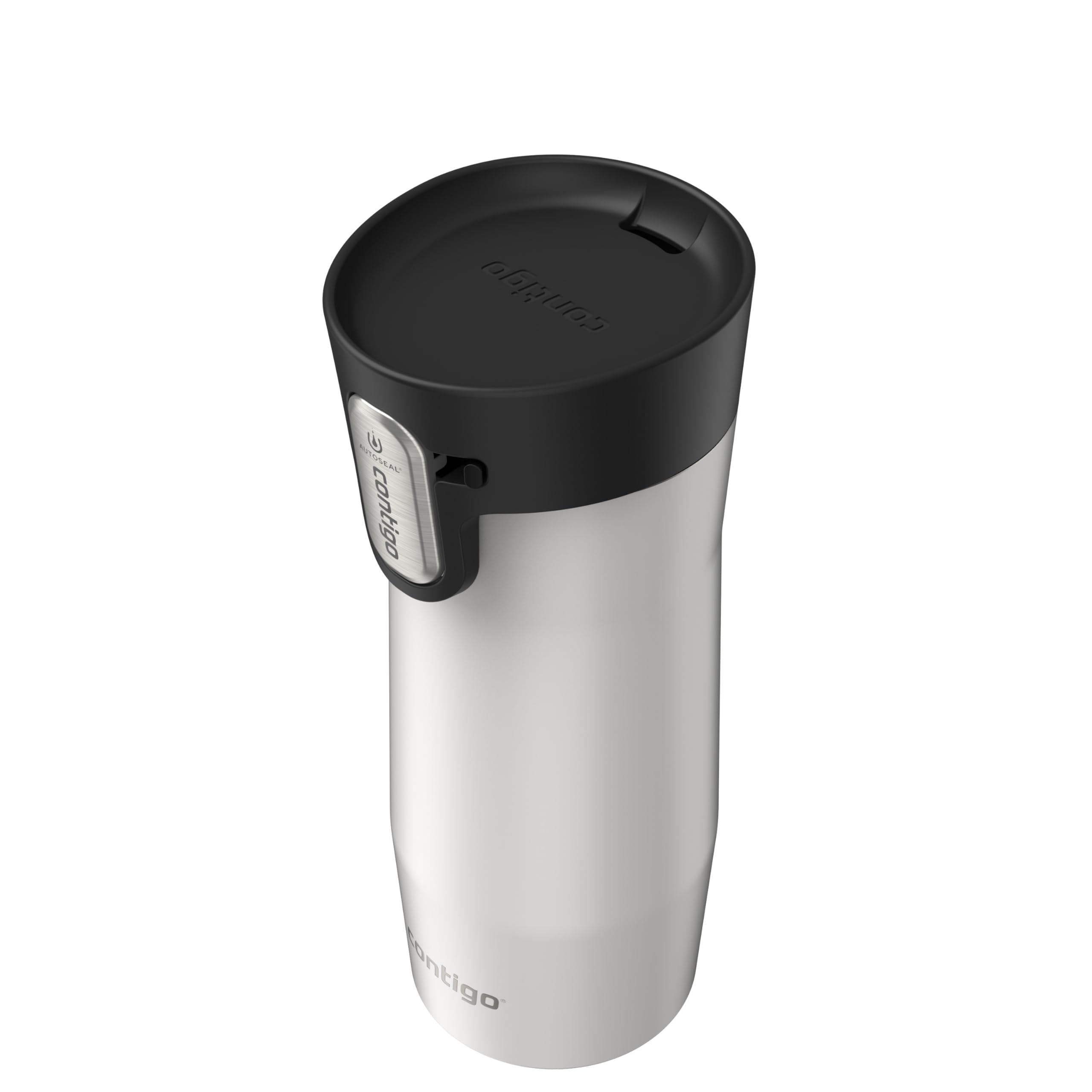 Contigo West Loop 3.0 Stainless Steel Travel Mug with Tea-Bag Hook & Spill-Proof Lid, Vacuum-Insulated Reusable Cup Coffee and Tea, 16 oz (473 mL), Salt - Keeps Drinks Hot up to 11 Hours 🍁 All In One Marketplace Canada