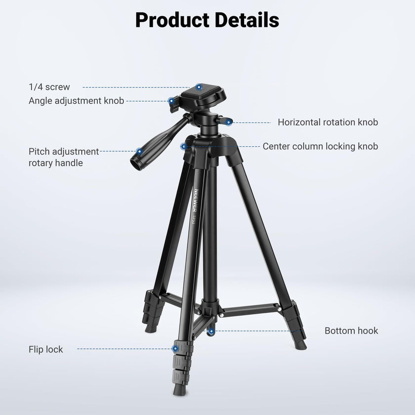 NEEWER Entry Level Version TP53 Tripod for Cell Phone & Camera, Metal 🍁 All In One Marketplace Canada