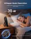 Otlonpe Personal Rechargeable Desk Fan Portable, 4000mAh 5-22 Hrs, Small Quiet Battery Powered Portable Fans for Bedroom Travel Office Home Table, Led Display, Cordless, 4-Speed, 6.5 Inch (Black) 🍁 All In One Marketplace Canada
