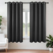 Joydeco Blackout Curtains 63 Inch Length 2 Panels Set, Thermal Insulated Long Curtains& Drapes 2 Burg, Room Darkening Grommet Drapes for Living Room Bedroom Window (W52 x L63 Inch, Dark Grey) 🍁 All In One Marketplace Canada
